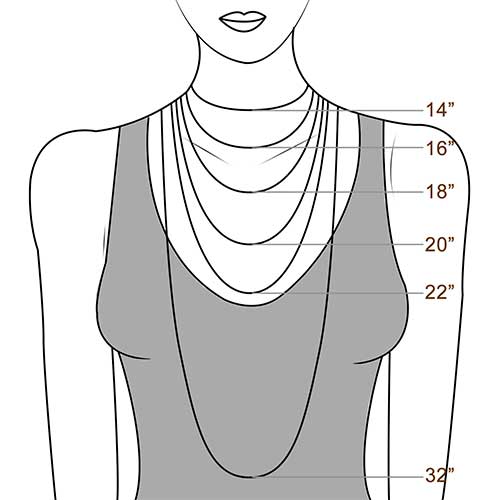 Vertical Multi Nombres Collar