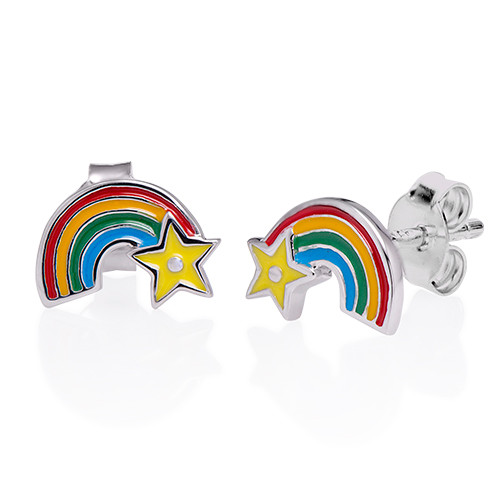 Pendientes del arco iris para los niños